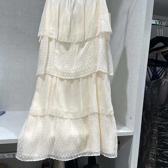 Juliette Longuet ivory silk dress. Size 2 Eur 36. Side zip. EUC - Picture 3 of 9